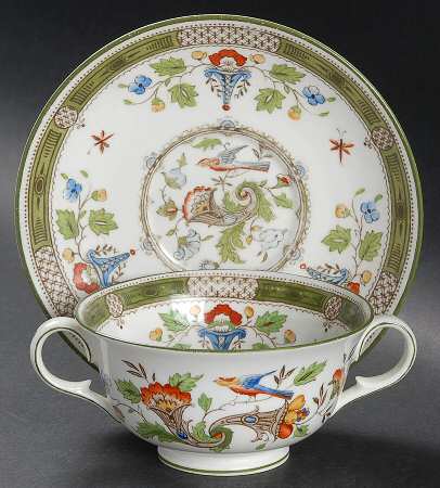 Altona Footed Bouillon Cup & Saucer