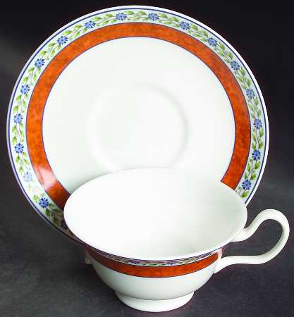 Amalfi Footed Cup & Saucer Set