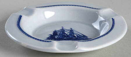American Clipper Blue Small Ashtray