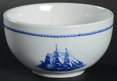 American Clipper Blue Open Sugar Bowl