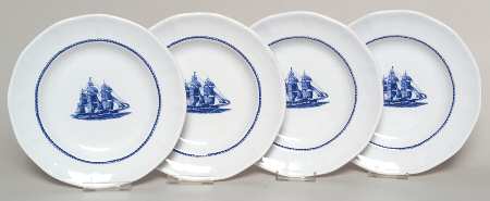 American Clipper Blue Salad Plate - Set of 4