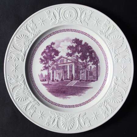 Amherst College Mulberry Dinner Plate by Wedgwood