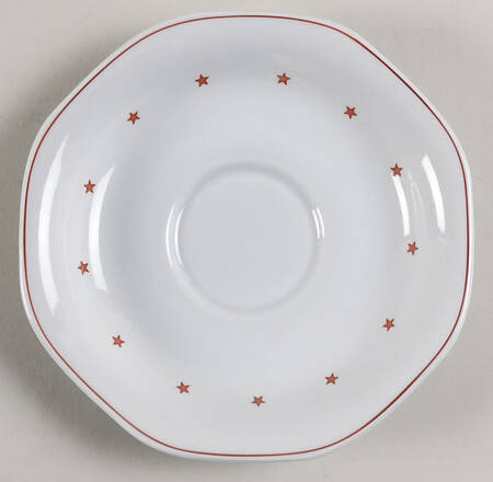 American Eagle Red Saucer for Cream Soup Bowl