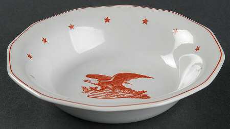 American Eagle Red Fruit/Dessert (Sauce) Bowl