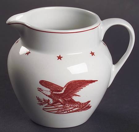 American Eagle Red Creamer