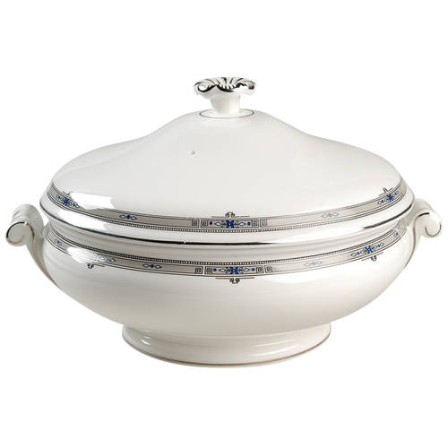 Amherst (Platinum Trim) Round Covered Vegetable