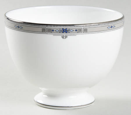Amherst (Platinum Trim) Open Sugar Bowl