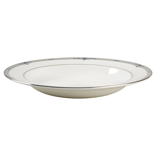 Amherst (Platinum Trim) Large Rim Soup Bowl