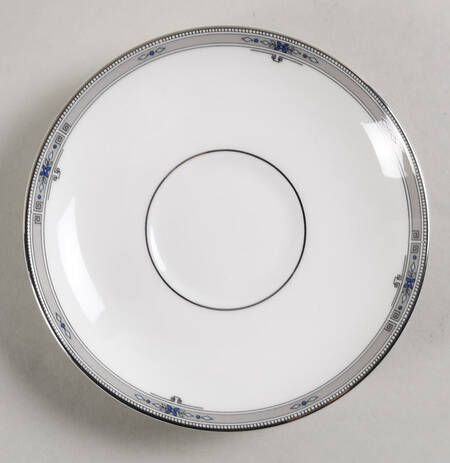 Amherst (Platinum Trim) Saucer for Victoria Shape Footed Cup