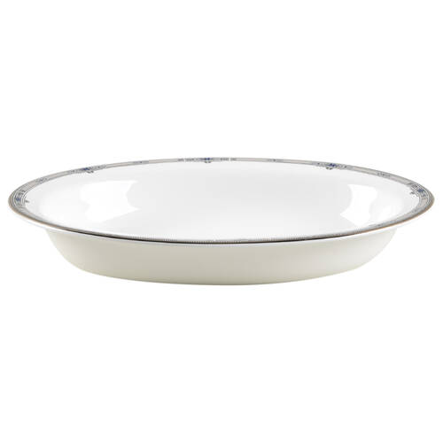 Amherst (Platinum Trim) 10" Oval Vegetable Bowl