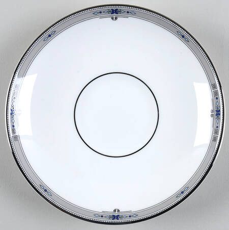 Amherst (Platinum Trim) Saucer for Peony Shape Footed Cup