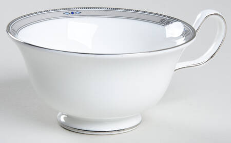Amherst (Platinum Trim) Peony Shape Footed Cup