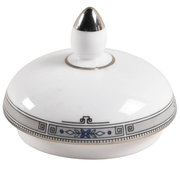 Amherst (Platinum Trim) Lid for Globe Shape Sugar Bowl