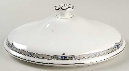 Amherst (Platinum Trim) Lid for Round Vegetable