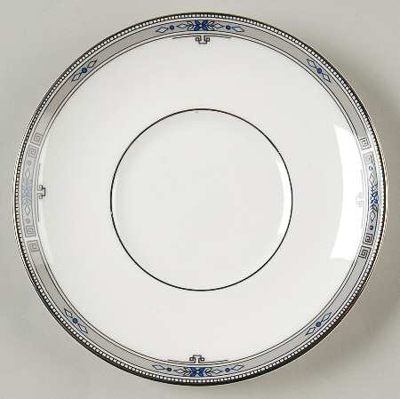 Amherst (Platinum Trim) Saucer for Bond Shape Demitasse Cup