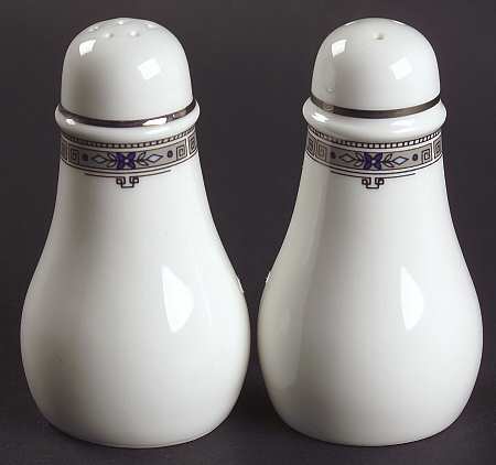 Amherst (Platinum Trim) Salt & Pepper Set