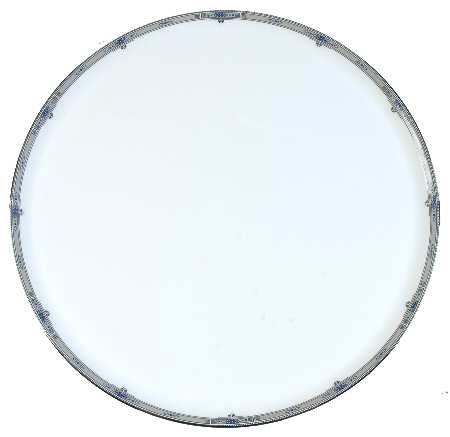 Amherst (Platinum Trim) Round Torte Plate