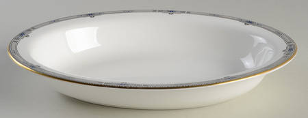 Amherst (Gold Trim) 10" Oval Vegetable Bowl