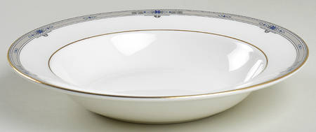 Amherst (Gold Trim) Rim Soup Bowl