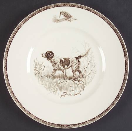 The American Sporting Dog Plates (Earthenware) Dinner Plate