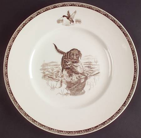 The American Sporting Dog Plates (Earthenware) Dinner Plate