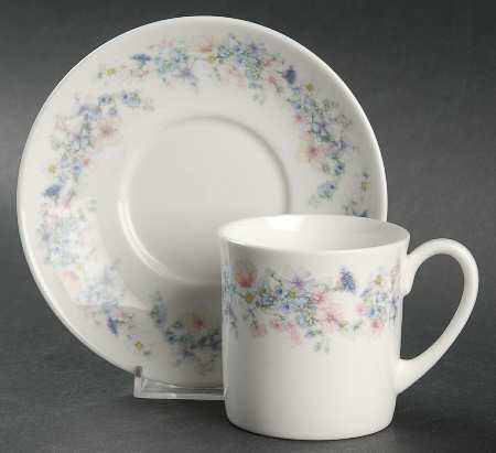 Angela Flat Cup & Saucer Set