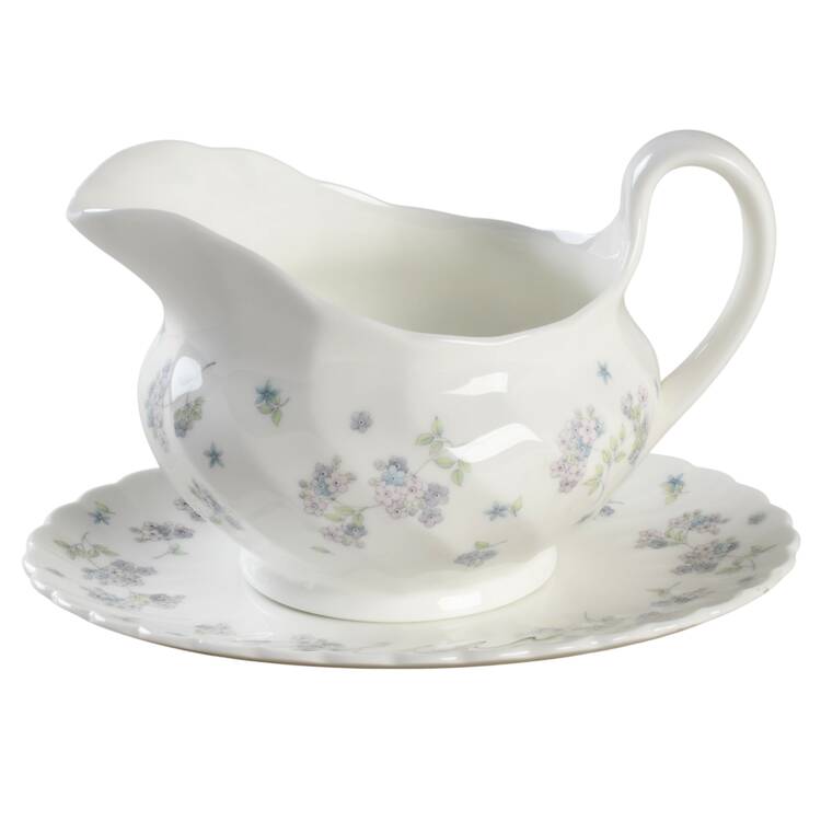 April Flowers Gravy Boat & Underplate
