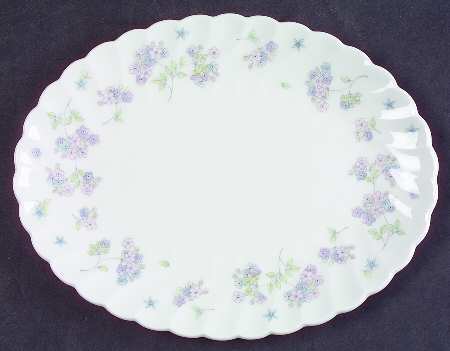 April Flowers Small Oval Tray