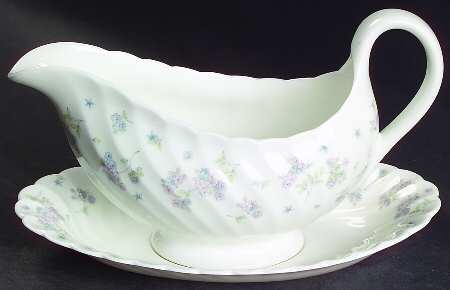 April Flowers Gravy Boat & Underplate