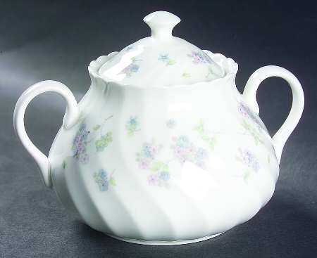April Flowers Sugar Bowl & Lid