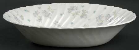 April Flowers 10" Oval Vegetable Bowl