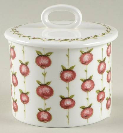 Apple Gay Sugar Bowl & Lid