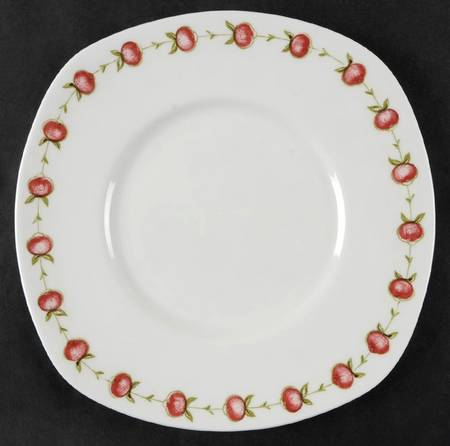 Apple Gay Square Luncheon Plate