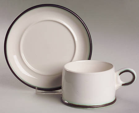 Arctic Flat Cup & Saucer Set