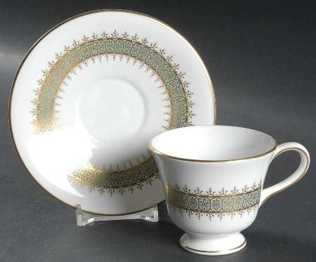 Argyll Footed Demitasse Cup & Saucer Set