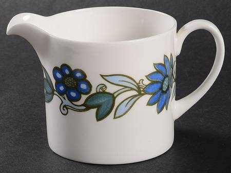 Art Nouveau Blue Creamer