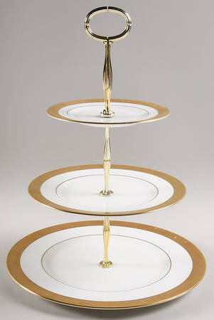 Ascot 13 7/8"-14 1/4" 3-Tiered Serving Tray(DP,SP,BB) HC