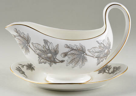 Ashford Grey Gravy Boat & Underplate/Relish