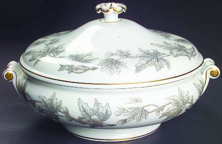 Ashford Grey Round Covered Vegetable