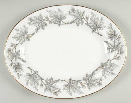 Ashford Grey 13" Oval Serving Platter