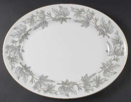 Ashford Grey 17" Oval Serving Platter