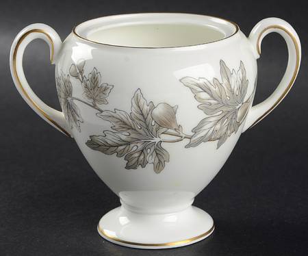 Ashford Grey Globe Shape Sugar Bowl No Lid