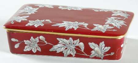 Ashford Red Cigarette Box & Lid