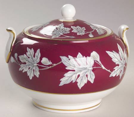 Ashford Red 146 Shape Sugar Bowl & Lid