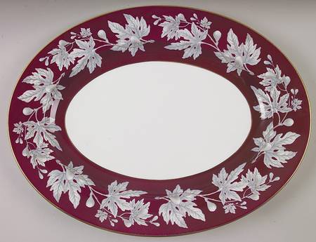 Ashford Red 17" Oval Serving Platter