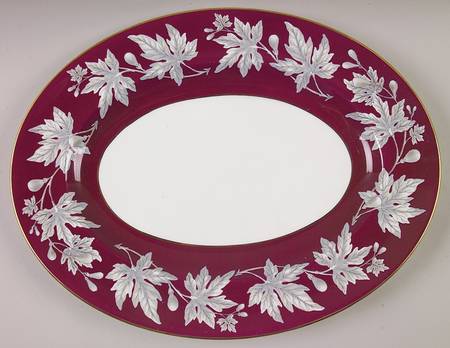 Ashford Red 13" Oval Serving Platter