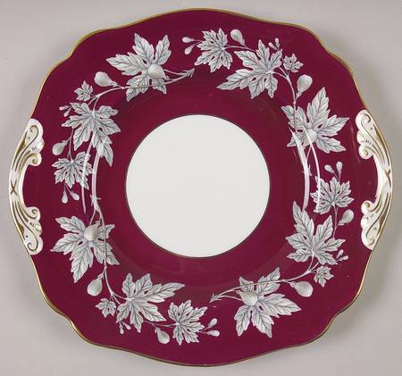 Ashford Red Square Handled Cake Plate