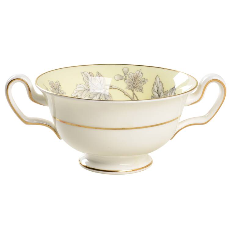 Ashford Yellow Footed Cream Soup Bowl