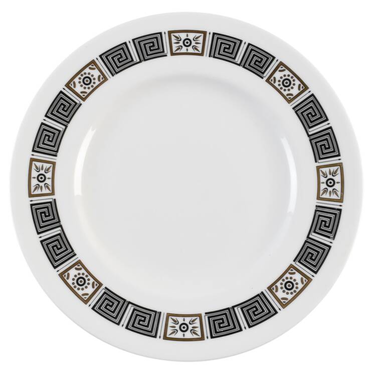 Asia Black Luncheon Plate