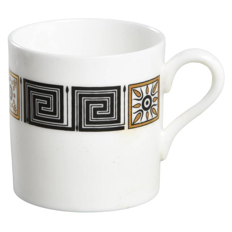 Asia Black Bond Shape Demitasse Cup
